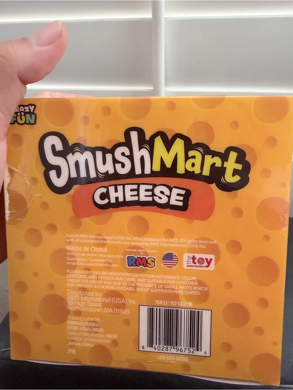 Cheese Squishy Toy - Yellow